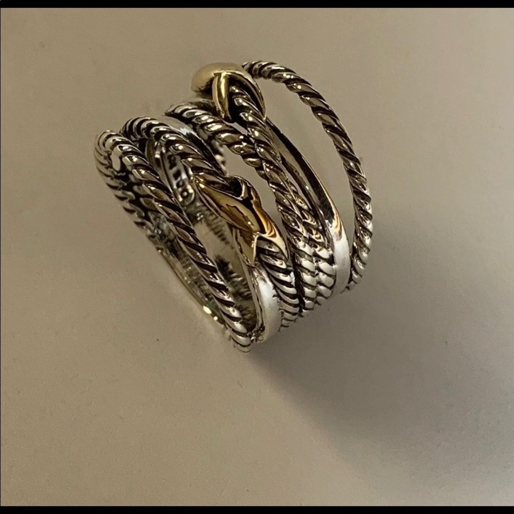 Authentic David Yurman X ring - Picture 2 of 6
